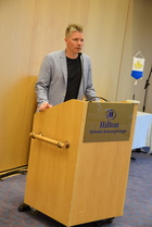 Toni Rantala, Konditoria pH7 Oy, avasi vuosikokouksen paikallisyhdistys Etelä-SUomen Leipomoyrittäjät ry:n edustajana. 
