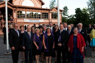 Savonlinnan Leipuripäivät 2009 järjesti Pohjois-Karjalan Leipomoyrittäjät, joka jäseniä kuvassa.